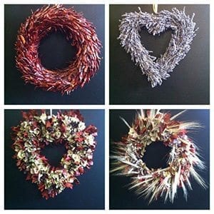 Christmas wreaths and garlands